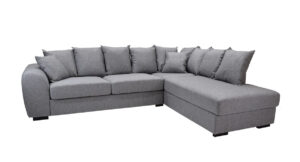 Boston Max avokulmasohva vaalean harmaa oikea