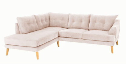 Eden avokulmasohva vaalea beige vasen