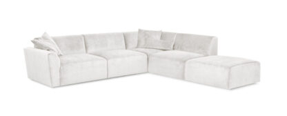 Nice avokulmasohva vaalea beige oikea