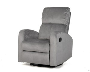 Sevilla recliner-mekanismituoli harmaa sametti