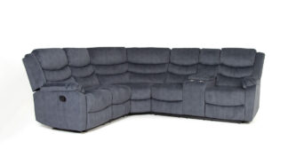 Panama 2K2 recliner-mekanismikulmasohva siniharmaa