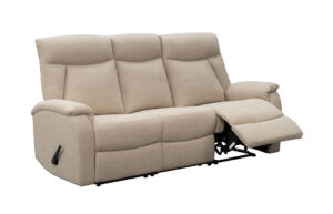 Sami 3-istuttava recliner-mekanismisohva vaalea beige