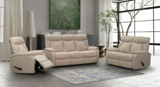 Sami 3+2 recliner-mekanismisohvaryhmä vaalea beige