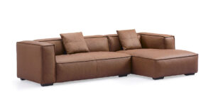 Piemonte divaanisohva konjakki viisto