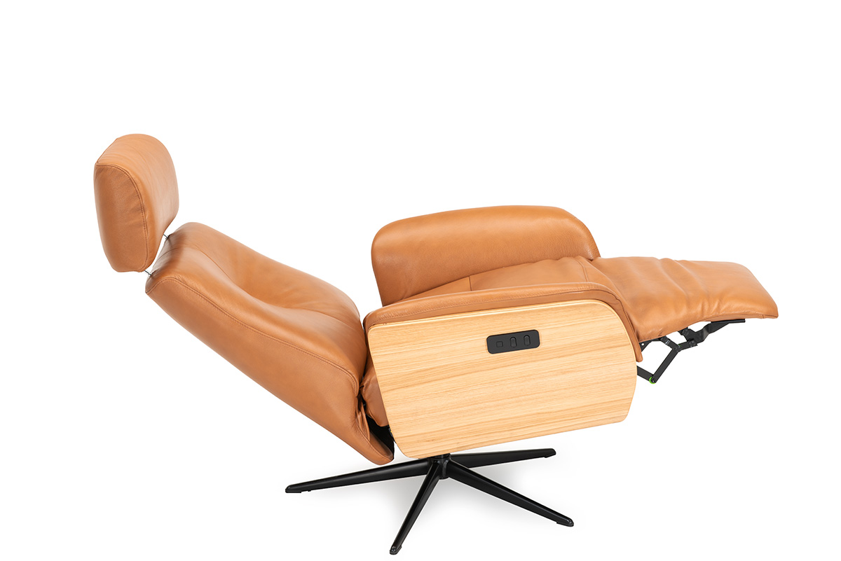 Slimline 8095 M Recliner-sähkömekanismituoli - Nahka - Image 4