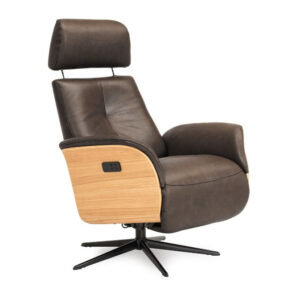 Slimline 8095 mekanismituoli nahka tumman-ruskea-öljytty-tammi