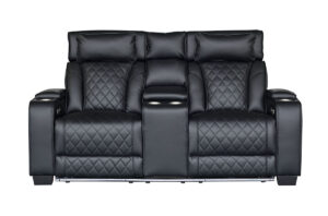 Cine-Luxury kotiteatterisohva - sähkötoiminen musta