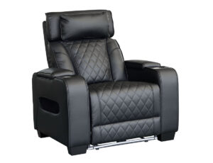 Cine-Luxury mekanismituoli sähkotoiminen musta viisto