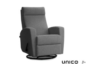 Unico Aida recliner-mekanismituoli tumman harmaa