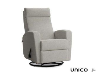 Unico Aida recliner-mekanismituoli vaalean harmaa