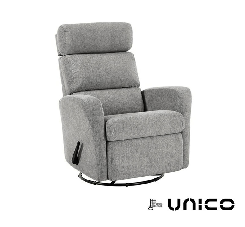 Unico Iisa recliner-mekanismituoli harmaa